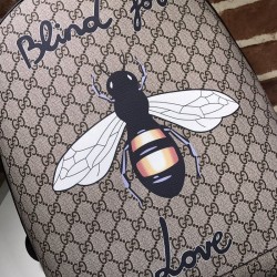 Wholesale Bees Print GG Supreme Backpack 419584 Coffee