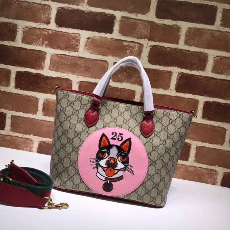 7 Star GG Supreme Bosco Tote Bag 473887 Pink