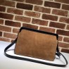 High GG Supreme Medium Shoulder Bag 523354 Brown