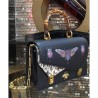 Top Quality Ottilia leather small top handle 488715 Black