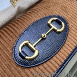 Replicas Horsebit 1955 chain wallet 621892 Brown