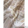 Luxury Studdy Denim Monogram Shawl Khaki