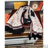 7 Star printed cashmere long scarf 100 x 200