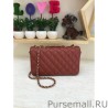 High Quality Small Enamel CC Flap Bag A57275 Claret