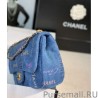 Replicas Small Flap Bag AS3134 Blue