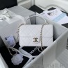 Wholesale Small Flap Bag With Top Handle AS2680 White