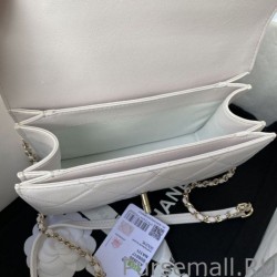 Wholesale Small Flap Bag With Top Handle AS2680 White