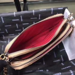 High Gabrielle Clutch With Chain Gold