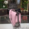 High Quality Medium Boy Flap Handbag A67086 Pink Silver