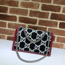 Copy Dionysus GG Tweed Small Shoulder Bag 400249 Black