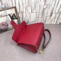 Knockoff Leather Top Handle Bag 476470 Red