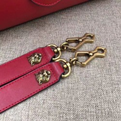 Knockoff Leather Top Handle Bag 476470 Red