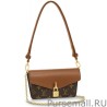 Replica Padlock On Strap Handbags M80763 Brown