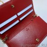 7 Star Horsebit 1955 chain wallet 621892 Red