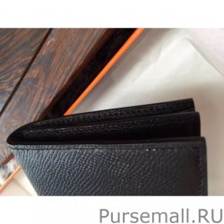 Top Quality Hermes Bearn Wallet In Black Epsom Leather