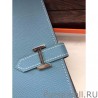 Perfect Hermes Bearn Wallet In Blue Jean Epsom Leather