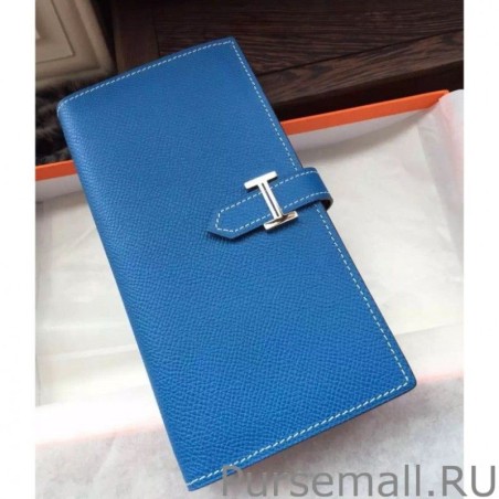 Copy Hermes Bearn Wallet In Mykonos Epsom Leather