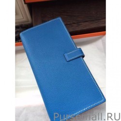 Copy Hermes Bearn Wallet In Mykonos Epsom Leather