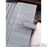 Best Hermes Bearn Wallet In Pale Blue Leather