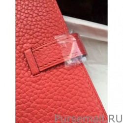 Luxury Hermes Bearn Wallet In Rose Jaipur Leather