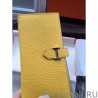 High Quality Hermes Bearn Wallet In Yellow Leather