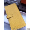 High Quality Hermes Bearn Wallet In Yellow Leather