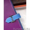 Copy Hermes Bicolor Bearn Wallet In Cyclamen Epsom Leather