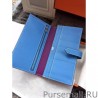 Copy Hermes Bicolor Bearn Wallet In Cyclamen Epsom Leather