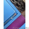 Copy Hermes Bicolor Bearn Wallet In Cyclamen Epsom Leather