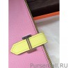 Top Quality Hermes Bicolor Bearn Wallet In Pink Epsom Leather