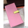 Top Quality Hermes Bicolor Bearn Wallet In Pink Epsom Leather