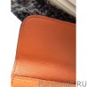 1:1 Mirror Hermes Constance Long Wallet In Orange Leather