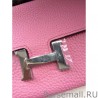 Replicas Hermes Constance Long Wallet In Pink Leather