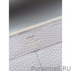 1:1 Mirror Hermes Dogon Wallet In Grey Leather