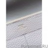 1:1 Mirror Hermes Dogon Wallet In Grey Leather