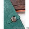 Copy Hermes Dogon Wallet In Malachite Leather