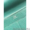 Copy Hermes Dogon Wallet In Malachite Leather