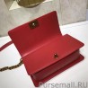 AAA+ Medium Boy Flap Handbag A67086 Red Boyish Chain