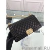 Replica Medium Boy Flap Shoulder Bag A67086 Black