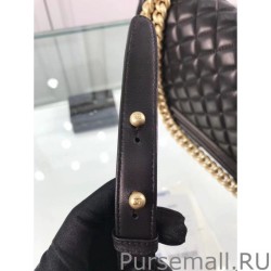 Replica Medium Boy Flap Shoulder Bag A67086 Black