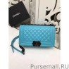 Replica Medium Boy Flap Shoulder Bag A67086 Blue