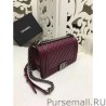 UK Medium Boy Flap Shoulder Bag A67086 Burgundy