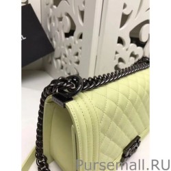 Perfect Medium Boy Flap Shoulder Bag A67086 Yellow