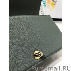 Knockoff Medium Chevron Boy Flap Shoulder Bag A67086 Green