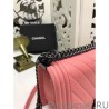 High Medium Chevron Boy Flap Shoulder Bag A67086 Pink