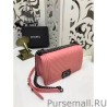 High Medium Chevron Boy Flap Shoulder Bag A67086 Pink