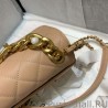 Inspired Pearl Boy Chain Bag AS2638 Apricot