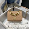 Inspired Pearl Boy Chain Bag AS2638 Apricot