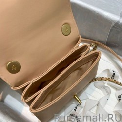 Inspired Pearl Boy Chain Bag AS2638 Apricot