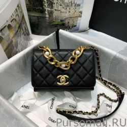 Wholesale Pearl Boy Chain Bag AS2638 Black